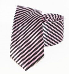 Goldenland Slim Krawatte - Rosa gestreift 